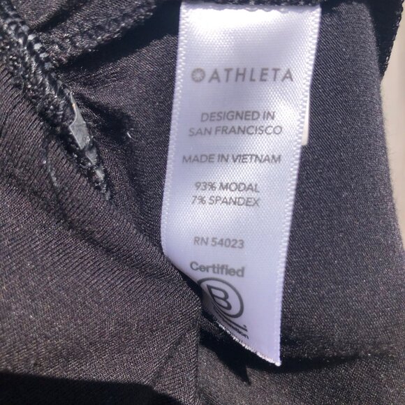 Athleta XS Black Pants Leggings Studio Salutation Cropped Joggers High Waisted - Picture 11 of 11